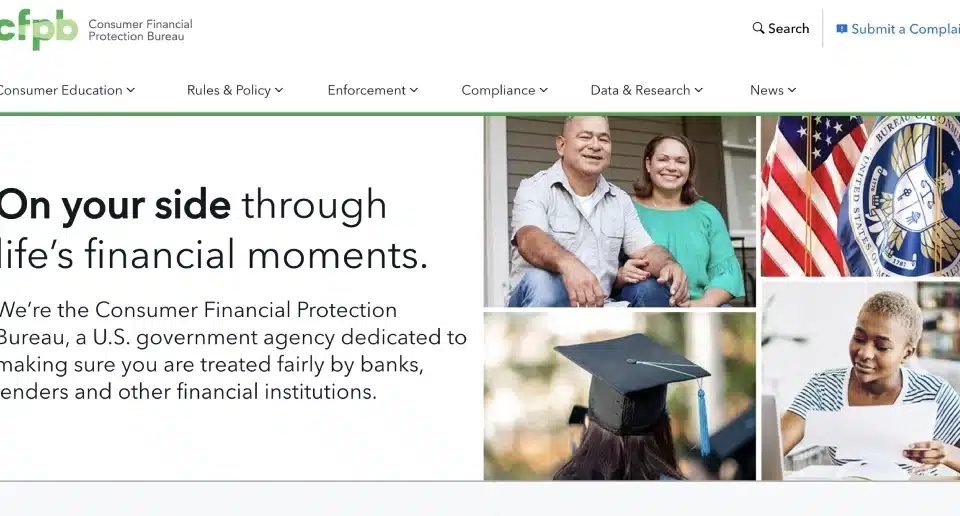 Image for the website Consumer Financial Protection Bureau